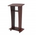 FixtureDisplays® Wood Podium with Frost Acrylic Front Panel, 46.5